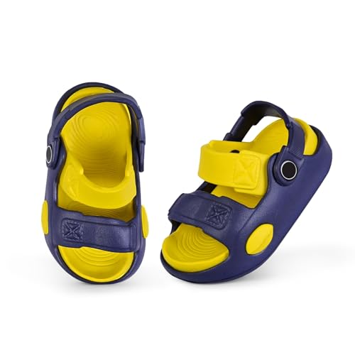 Image of GLJ Kids Comfort Clogs Sandals For Boy And Girl, 1 to 4 Years, Two-Strap Design, Easy To Wear Slip On, Dust and Waterproof, 7101
