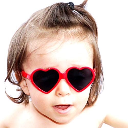 Kd3141 Infant Toddler Age 0-24 Months Heart Baby Sunglasses2