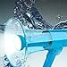 GEJINTAO Bullhorn Megaphone with LED Flashing, Built-in Siren & Recording, Portable Lightweight Blue Handheld Speaker for Outdoor Activities