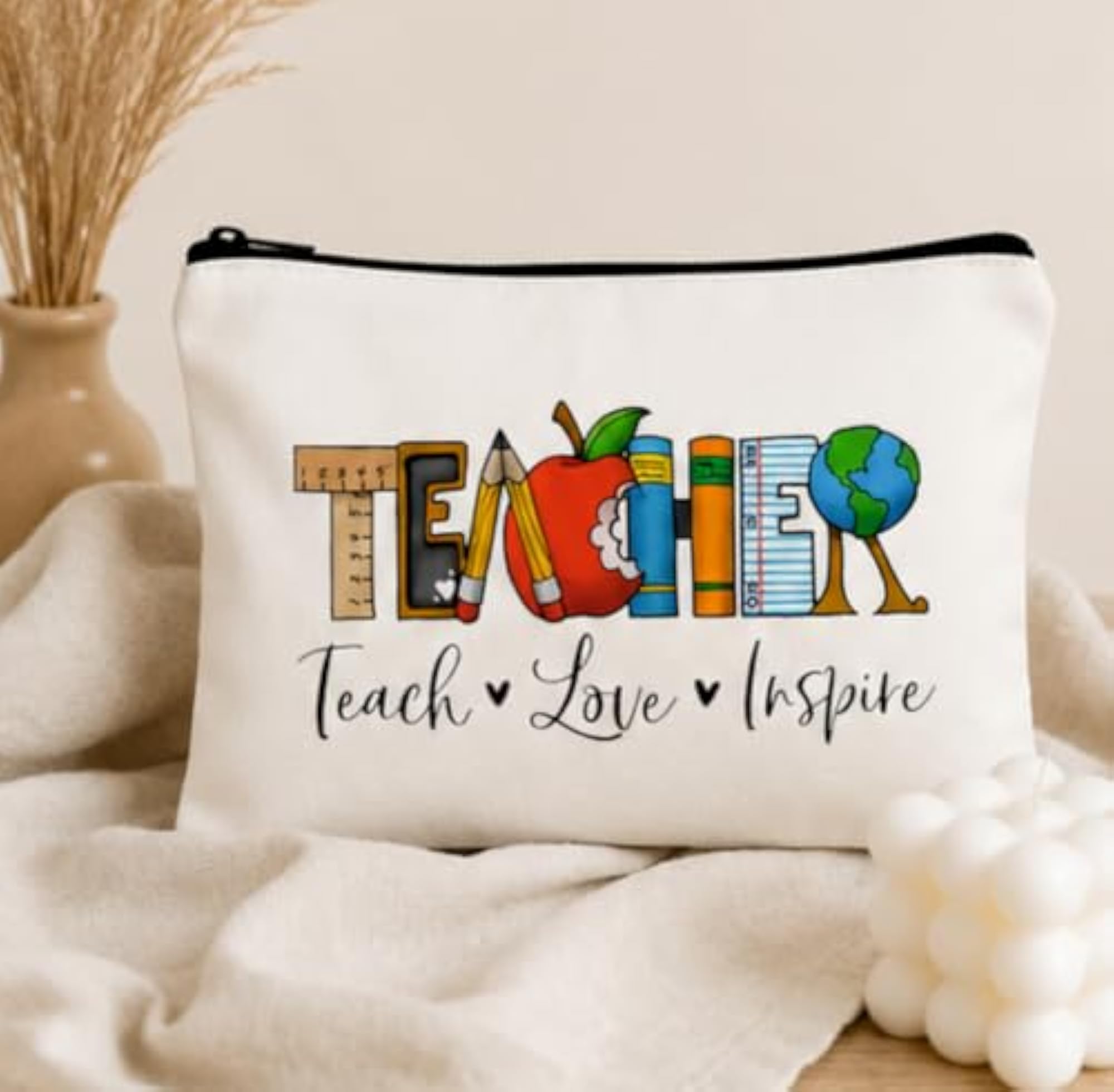 Multipurpose Zipper Pouch for Makeup & Stationery