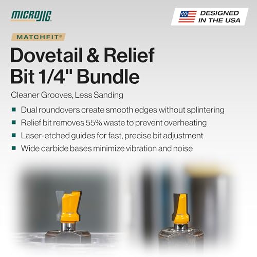 MICROJIG Matchfit Dovetail & Relief Bundle