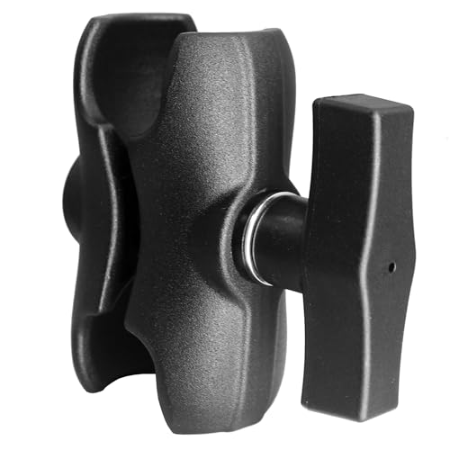 AGEofDMS Aluminium 3 35 Zoll (85 mm) kurzer Doppel-Sockel-Arm kompatibel mit RAM Mounts C-Größe / 1 5 Zoll Kugel-Zubehör Kugelhalter-Arm für Industriestandard 1 5 Zoll / 38 mm Kugel