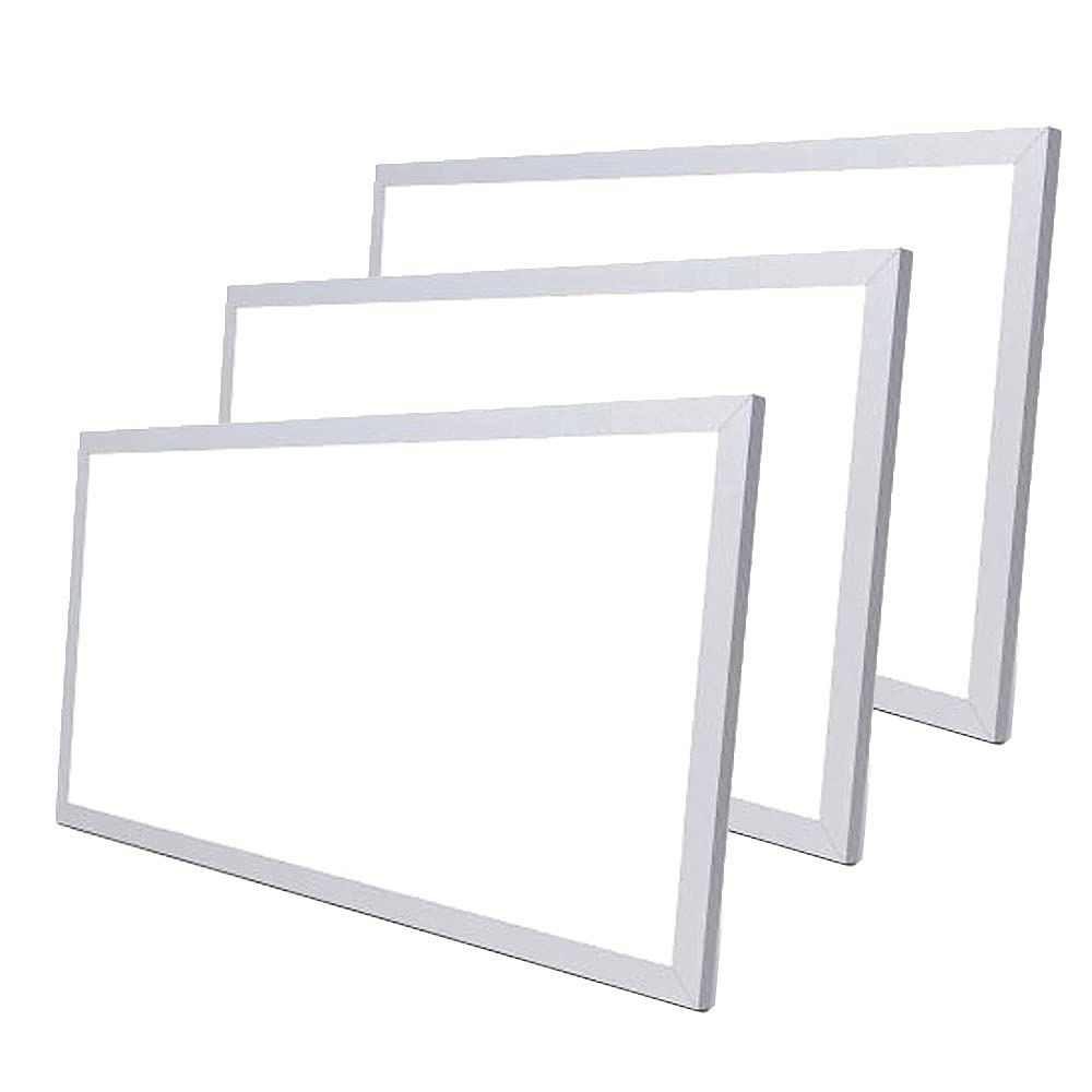 Manningham Lighting 72W LED Ceiling Recessed Panel 1200 x 600 mm 6500K Daylight White Ultra Slim Design Tile Board Super Bright (4X Panels) [Energy Class A+]