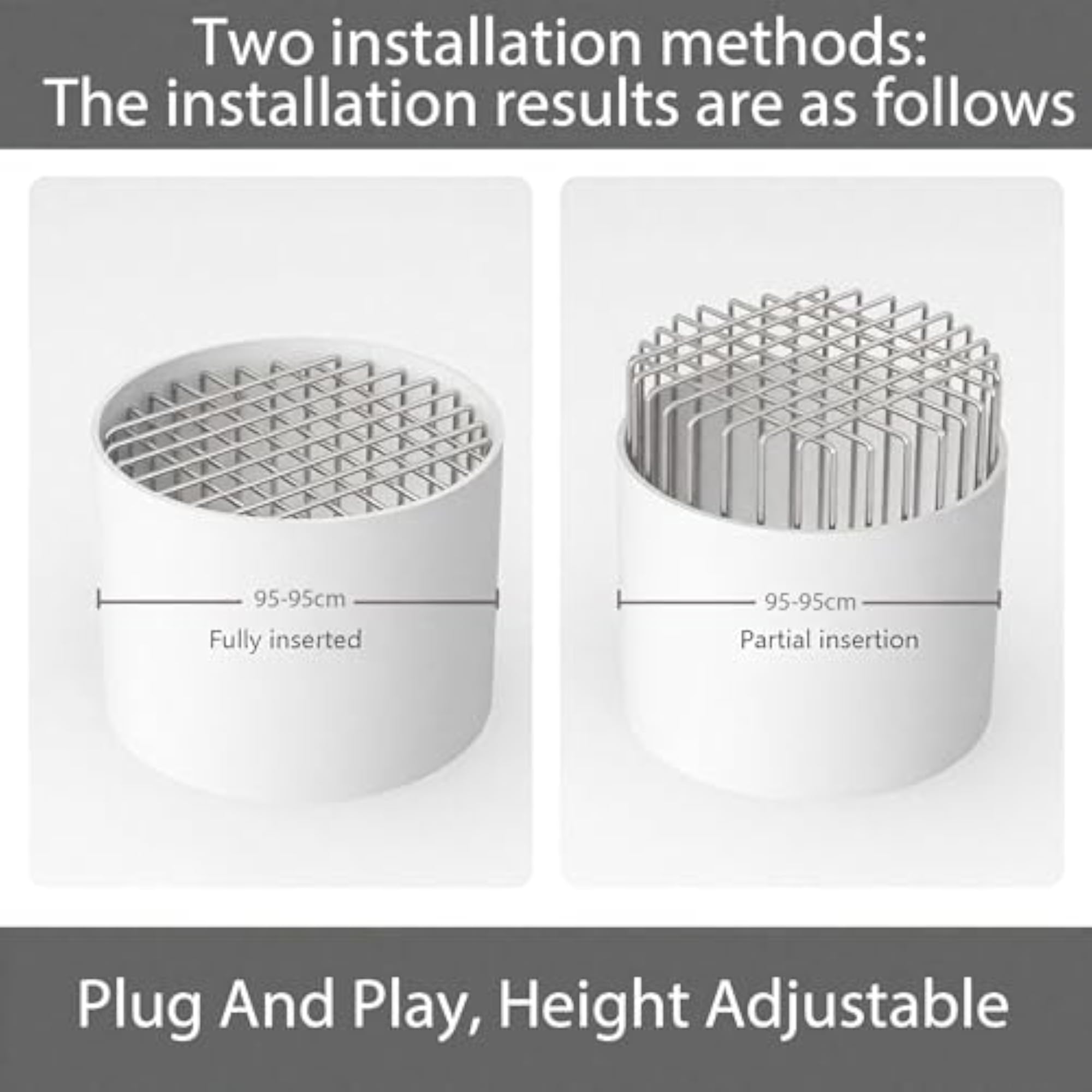 Rust-Resistant Metal Wire Grid Drain Outlet Stopper, Flexible Guard