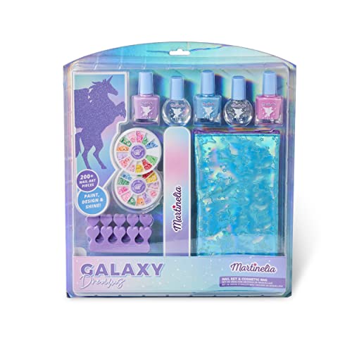 Galaxy Dreams Nail Set& Cosmetic Bag