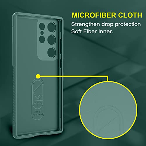 Image of Zapcase Back Case Cover for Samsung Galaxy S26 Ultra 5G | Compatible for Samsung Galaxy S26 Ultra 5G Back Cover | Liquid Silicon Magic Case with Camera Protection | Dark Green