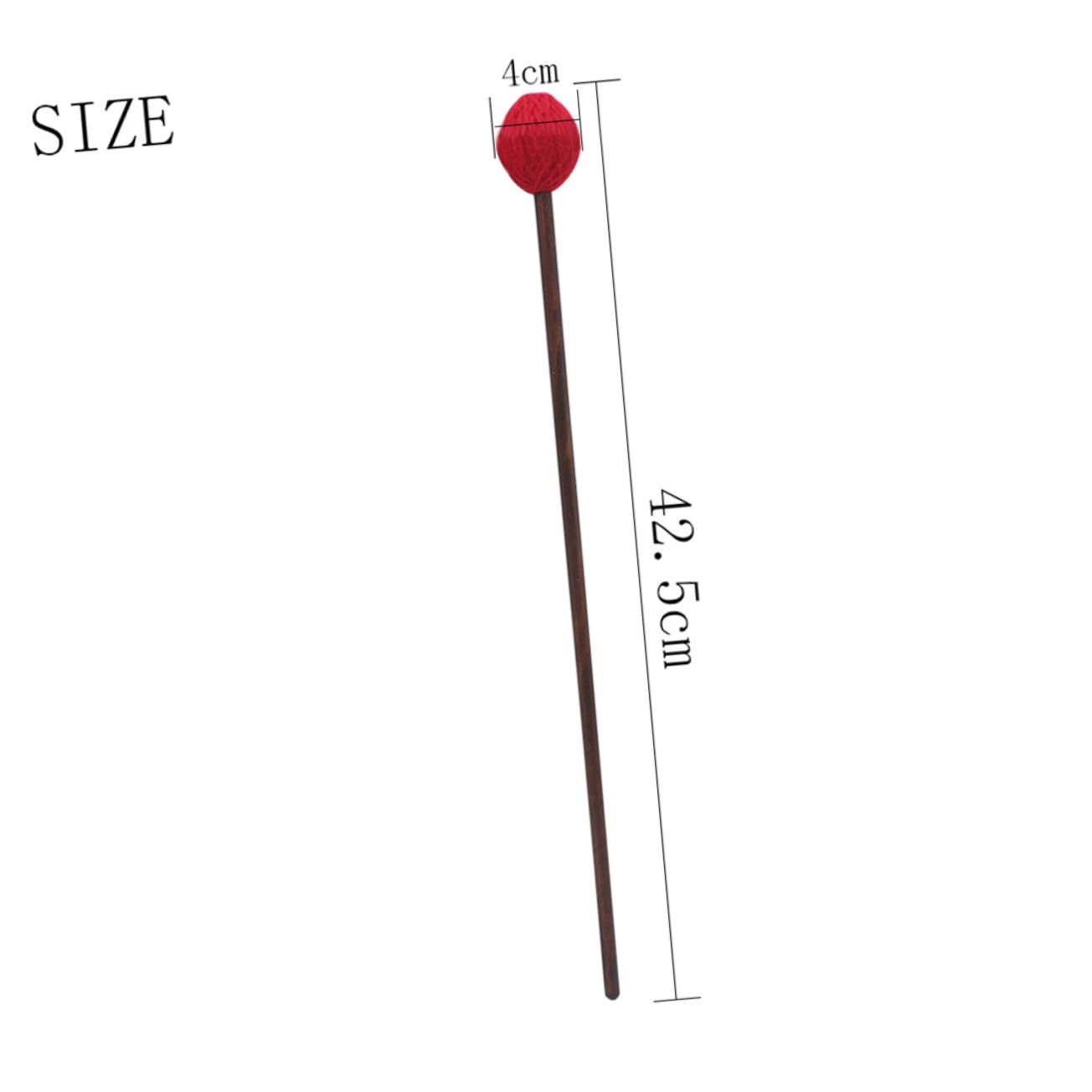 BESPORTBLE 1 Pair Marimba Mallets Durable Drumsticks for Students for Marimba Tongue Drum Strong Yarn Head Comfortable Grip Percussion Instrument Sticks