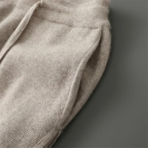 Men's Cashmere Pants Thick Twill Small Feet Casual Business Trousers Winter Loose Pants3