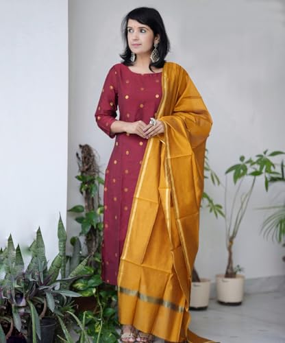 Image of GoSriKi Viscose Printed Kurta for Women | Kurti Set Woman | Kurta with Pant & Dupatta | Straight Ethnic Suit | Indian Outfit Ladies Dress Stylish Traditional Clothing Party Office Fashion Look Style