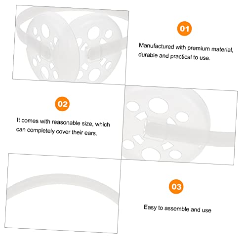 3sets Warm Winter Diy Earmuff Holder Earmuff Frame Ear Warmer Making Supplies Plastic Rack for Boys and Girls 4pcs*3, White, 17X14.5CM2