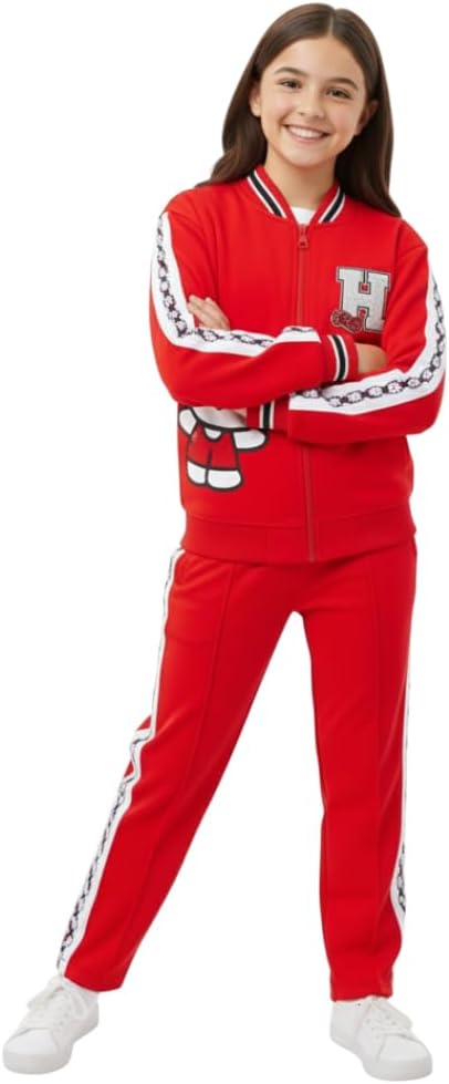 Hello Kitty Sanrio Girls Zip Up Jacket and Pants Set for Big Kids - Image 5
