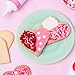 Sweets Indeed Valentines Day Frosting Decorating Set | Red White & Pink Frosting Tubes, Decorating Nozzles & Heart Jimmies Sprinkles | Baking Kit | 11.31 ounces