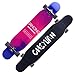 HLYT-Sgabelli da bar Skateboard, Skateboard Standard Cruiser Longboard Principiante Adulto Giovani Pennello Street Double Kick concavo per Principianti Ragazzi Ragazze Adulti