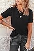 Suncife Womens Summer Casual Crewneck Basic Tshirts Short Sleeve T Shirt Tees Tops (Black,XXL) #2