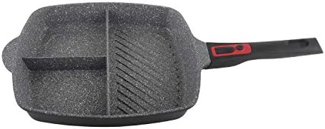 Zilan, Poêle à frire 3 en 1, Poêle Carrée pour petit-déjeuner, Po...