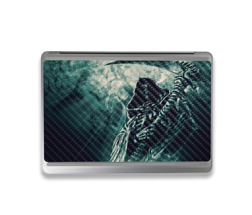 Image of MightySkins Carbon Fiber Skin Compatible with Microsoft Surface Laptop Studio 2 (2023) Full Wrap Kit - Symbol of Death | Protective, Durable Textured Carbon Fiber Finish | Made in The USA