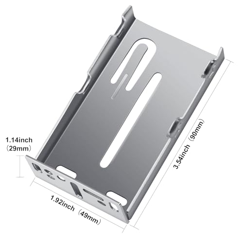 Image of Mounting Brackets for Drawer Slide, Plusmart Drawer Slide Bracket Track Guide Hardware Replacement Parts, Rear /Side Mounting, 6 Pairs