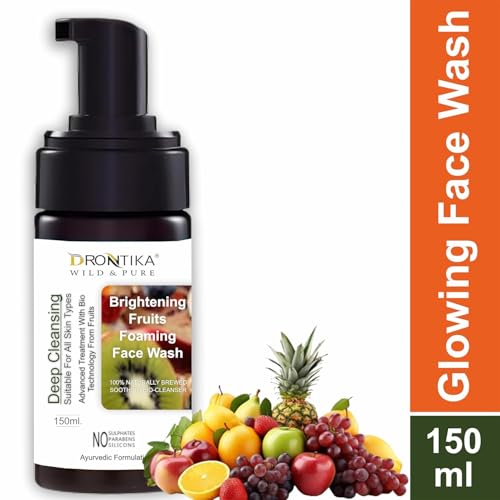Image of Drontika Wild & Pure Fruits Clear & Clean Foaming Face Wash For Oily Skin| For Brighter Glow 150ml. (Fruits)