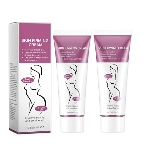 CreMHHate Crema Reafirmante para el Busto,2 Unidades de 85g Crema Modeladora y Tonificante,Gesäß Enhancement,60g Crema para Agrandar el Pecho,Crema Reafirmante de Senos