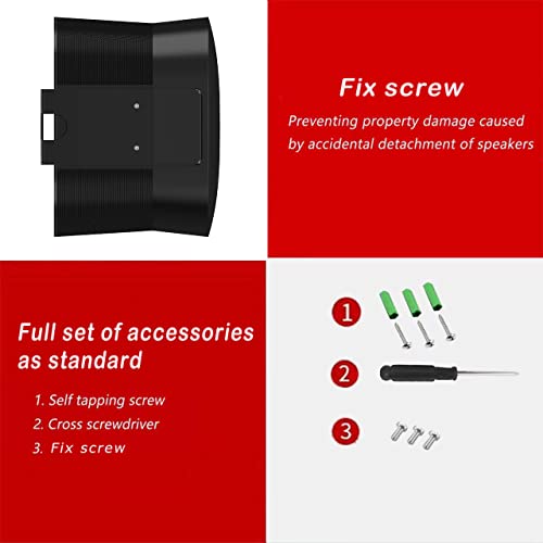 Image of Metal Wall Mount for Sonos Era 300 Speaker, Stand Space-Saving Compatible with Era 300 Speaker (Black-2PCS)