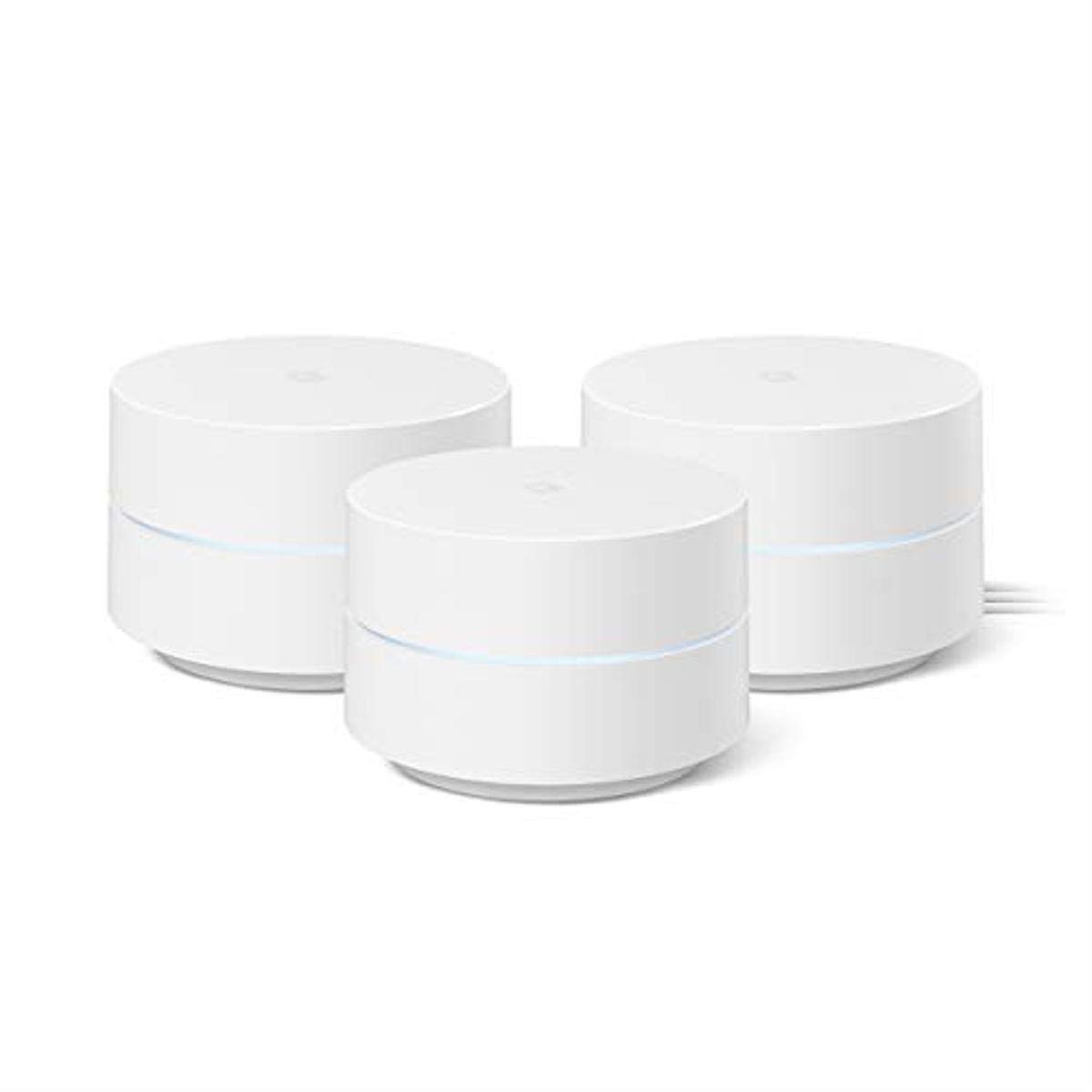 Google WiFi System (Set of 3) – 1200 Mbps dual_band Router Replacement for Whole Home Coverage (2nd Gen) 2020 Model