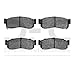 Dynamic Friction Company 5000 Advanced Brake Pads - Semi Metallic 1551-0275-00-Front Set For 1982-1990 Nissan Sentra, 1983-1990 Nissan Pulsar NX, 1984-1994 Nissan Tsuru, 1987-1988 Subaru Justy