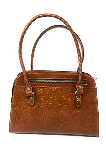 Image of Patricia Nash Tooled Leather Calvi Satchel, Florence