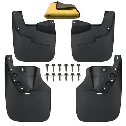 Image of Mud Flaps Compatible with Toyota Tundra 2007-2021 Mud Guards Splash Guards Tire Protector Mudguard No Drilling Required Mudflaps Accessories