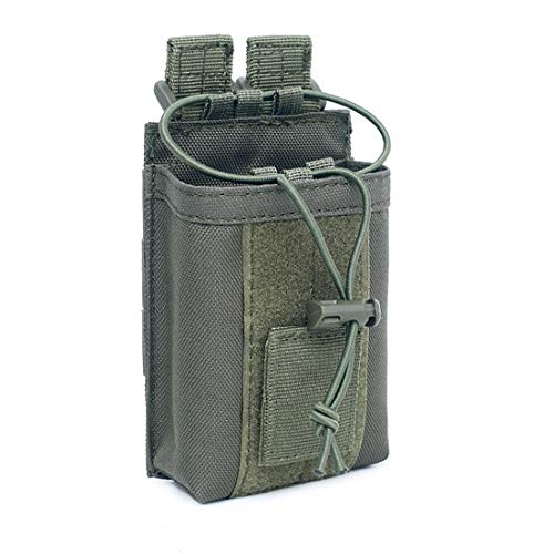 abcGoodefg 1000D Adjustable Molle Tactical Pouch Radio Holster Case Walkie Talkie Holder Duty