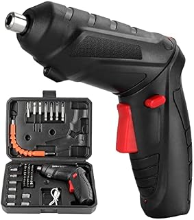 Cordless Screwdriver, TLarder 47 in 1 Portable Electric Screwdriver Kit, 4.2V/1800mAh Rechargeable Power Screwdriver Set with 35 Screwdriver Bits 90° Rotation LED Light USB Cable for Home Office DIY