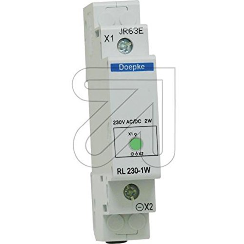 Preisvergleich Produktbild Doepke Leuchtmelder RL 230-1GR grün Leuchtmelder Reiheneinbau 4014712155046