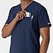 Wink NURTUR Scrubs for Men, V-Neck Scrub Top - Navy, L