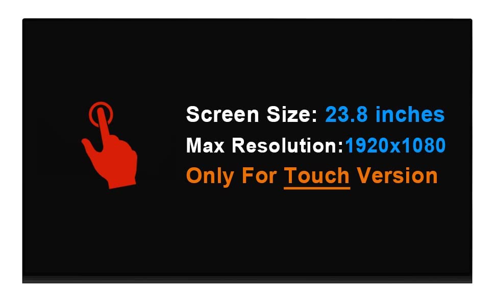 23.8" Replacement LCD Display LM238WF5 (SS)(G2) LM238WF5-SSG2 for Dell inspiron 5490 5400 AIO Series for Lenovo IdeaCentre 520-24AST LCD Touch Screen
