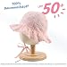 XIAOHAWANG Sommerhut Baby Mädchen Sonnenhut Mütze Baby Sommer Mützen Baumwolle Mit Schleife und Bindebändern(Rosa, 46cm(3-6 Monate))