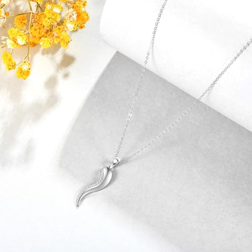 Sterling Silver S925 Hamsa/Horn/Star Of David/Bull Necklace Jewelry Gifts for Women Christmas Gift3