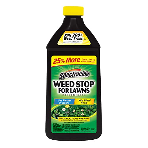 Spectracide Weed Stop For Lawns Concentrate, Kills Weed Roots, Not The Lawn, 40 fl Ounce