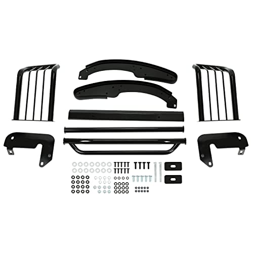 Kuafu Brush Guard Compatible With 2001-2012 Ford Ranger Mazda B-Series Pickup Grill Guard Bumper Protector Steel Black #TOP1