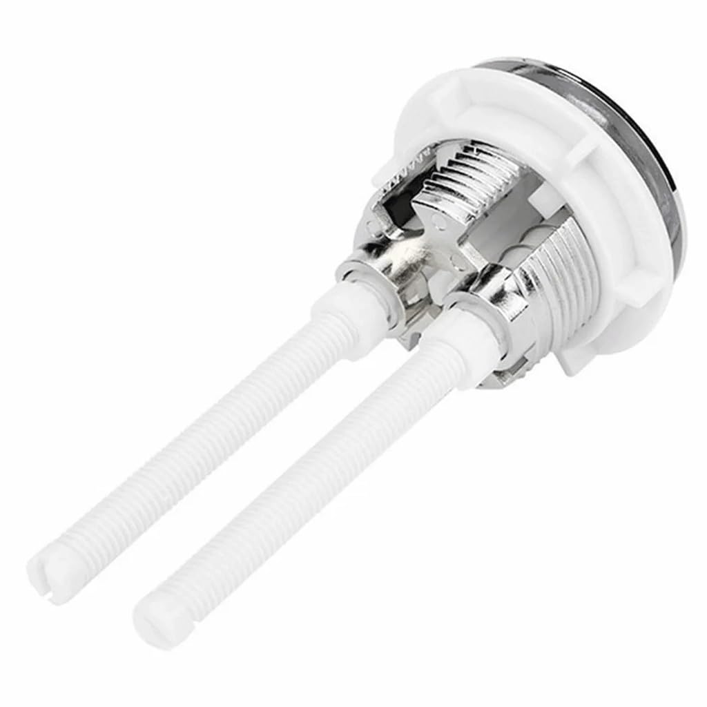 ACVACV 38mm Universal Dual Flush Toilet Water Tank Button Round Valve Push Button Flush Toilet Seat Water Tank Valve, for Bathroom Parts