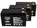 12V 9Ah Sealed Lead Acid (SLA) Replacement Battery for APC UPS Computer Back Up (3 Pack)