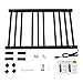 LYNICESHOP 120W Electric Towel Warmer Rack, 10-Rod Stainless Steel Heated Towel Rail, IP56 Bathroom Wall Mount with 24H Timer, 44LB Capacity for Bathroom, Bedroom, Black