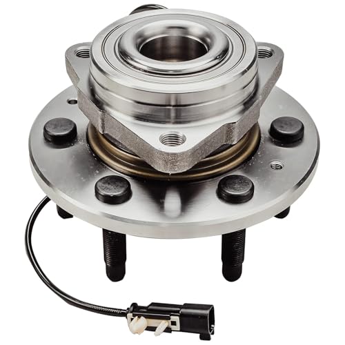 Image of Detroit Axle - 4WD Front CV Axle Wheel Bearing Hub for 2014-2018 Chevrolet Silverado 1500 GMC Sierra 1500, 2015-2020 Suburban Tahoe Yukon XL Escalade ESV, CV Axle Shaft Wheel Bearing Hub Assembly