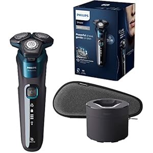 Philips Series 5000 Elektrischer Nass- und Trockenrasierer S5579/50, Leistungsstarke und sanfte Rasur dank Steelprecision-Schersystem
