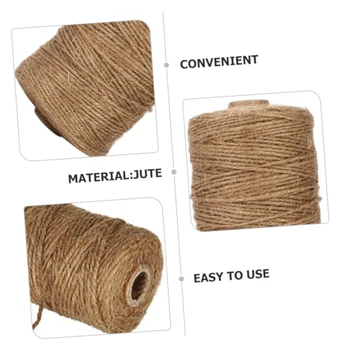 Cuerda de yute natural OSALADI de 100m, cordel resistente para manualidades 8