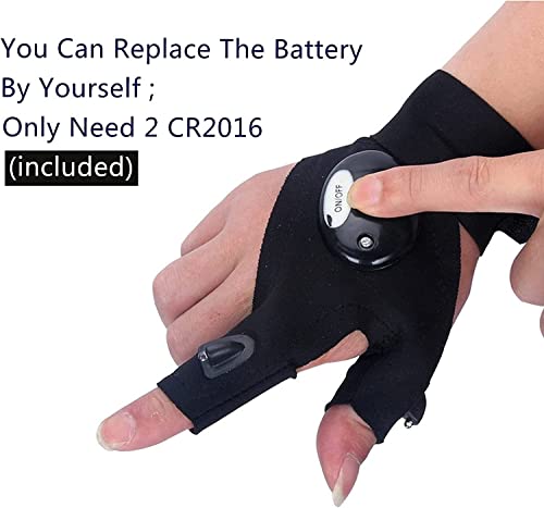 Marktol Gifts For Dad,Led Flashlights Gloves,Multifunctional Elastic Gloves,Dad Men Gifts, Use For Night Fishing,Diy, Indoor, Outdoor Work, Handyman #TOP4