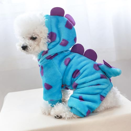 Disfraz de Dinosaurio para Perros Pequeños Idepet Large Azul miniatura 5