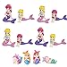 Binjor 12 Pcs Sirena-Topper Torta Miniature-Figurine set Personalizzato Oceano decorazioni Mondo Subacqueo Compleanno Baby Shower Regali Marine acquario giardino