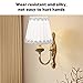 XHTLLO 6Pcs Modern Cloth Lampshade Set, Exquisite Workmanship, Good Light Transmission, Easy to Install for Living Room, Bedroom, Study, Clip On Bulb Type