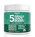 5 Grass Juice Blend | 10x Potency, Raw, Cold-Pressed | Wheatgrass Juice Powder, Barley Grass Juice Powder & 3 Additional Species - Grown in Volcanic Soils of Utah (50 Servings)