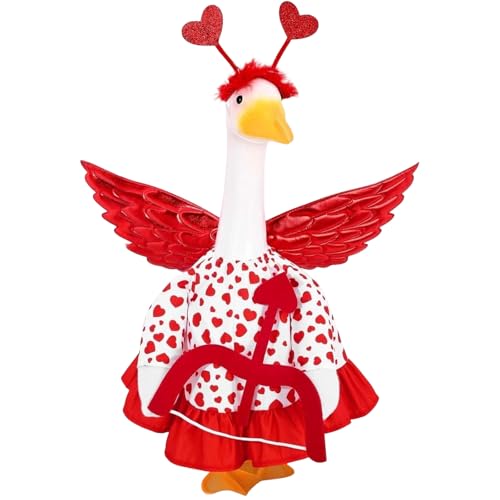 Oxxggkao Costume d'oie avec bandeau à ailettes et jupe portable 140 g pour fête portable, déguisement rapide à un événement, costume de couple