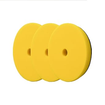 Jescar Yellow Foam Polish Pad 3 Pack- 6.5"